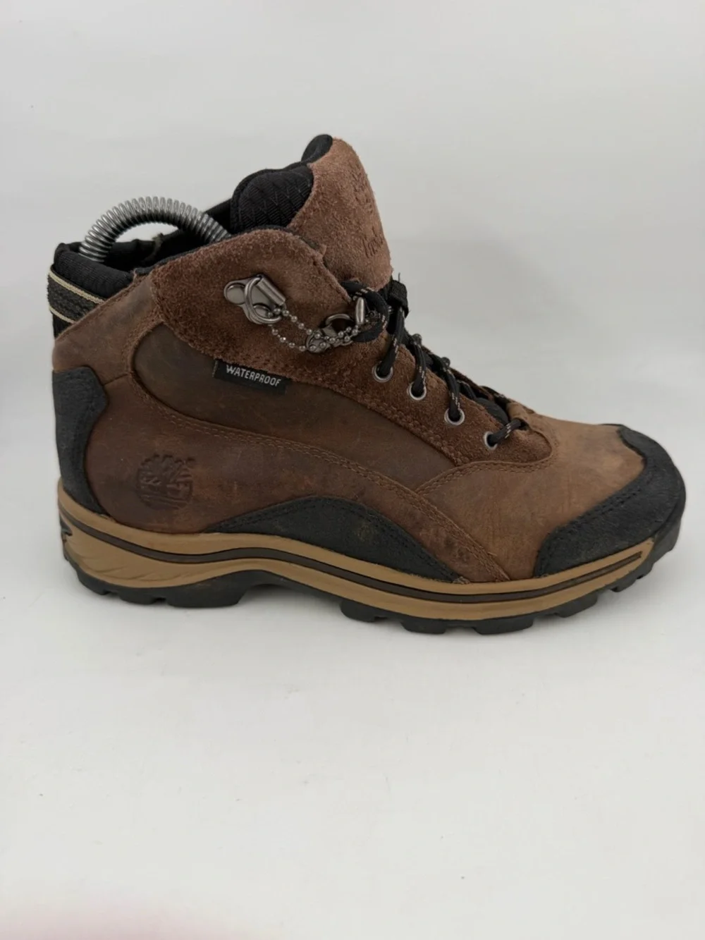 Timberland Boy’s Backroads Brown Leather - SZ 4.5 - Lace-Up Hiking Boots